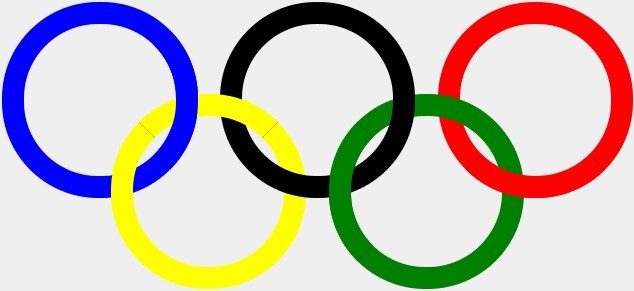 css3圆角实现奥运五环标志 css3圆角实现奥运五环标志