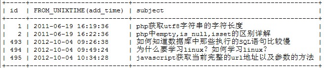 mysql将unix时间戳转为日期格式,MySQL查询当前时间 mysql将unix时间戳转为日期格式,MySQL查询当前时间